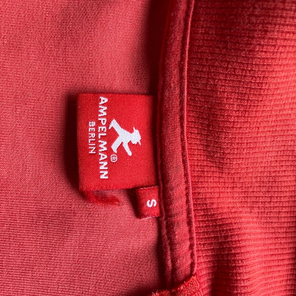 Iconic East. Berlin Track Jacket Ampelmann Orange with White Stripes - Picture 2 of 13